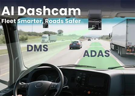 AI Dashcam with ADAS and DMS